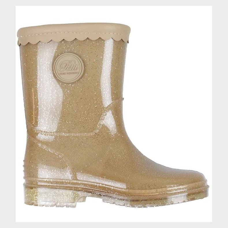 Petit by Sofie Schnoor Gummistvler m. For - Nougat m. Glimmer