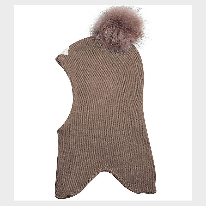 Racing Kids Elefanthue - Uld/Bomuld - 2-lags - Rose Brown m. Kva