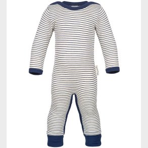 Engel Heldragt - Uld/Silke - Natural/Navy Blue