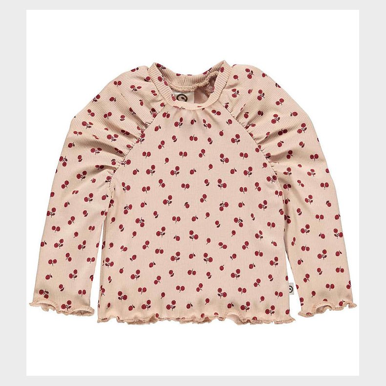 Msli Bluse - Rib - Berry - Spa Rose/Fig/Berry Red