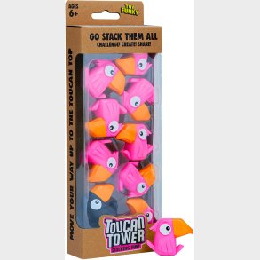 Funhouse Games Toucan Tower Spil, Pink
