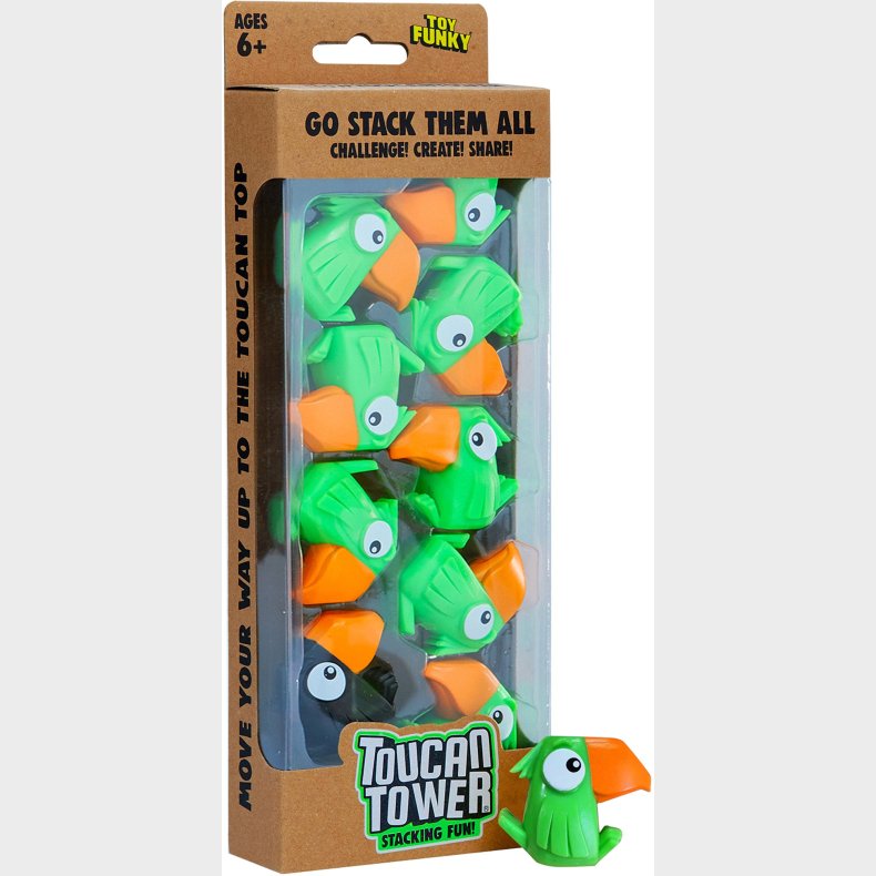 Funhouse Games Toucan Tower Spil, Grn