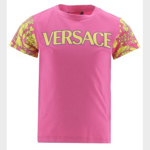 Versace T-shirt - Fuchia m. Gul