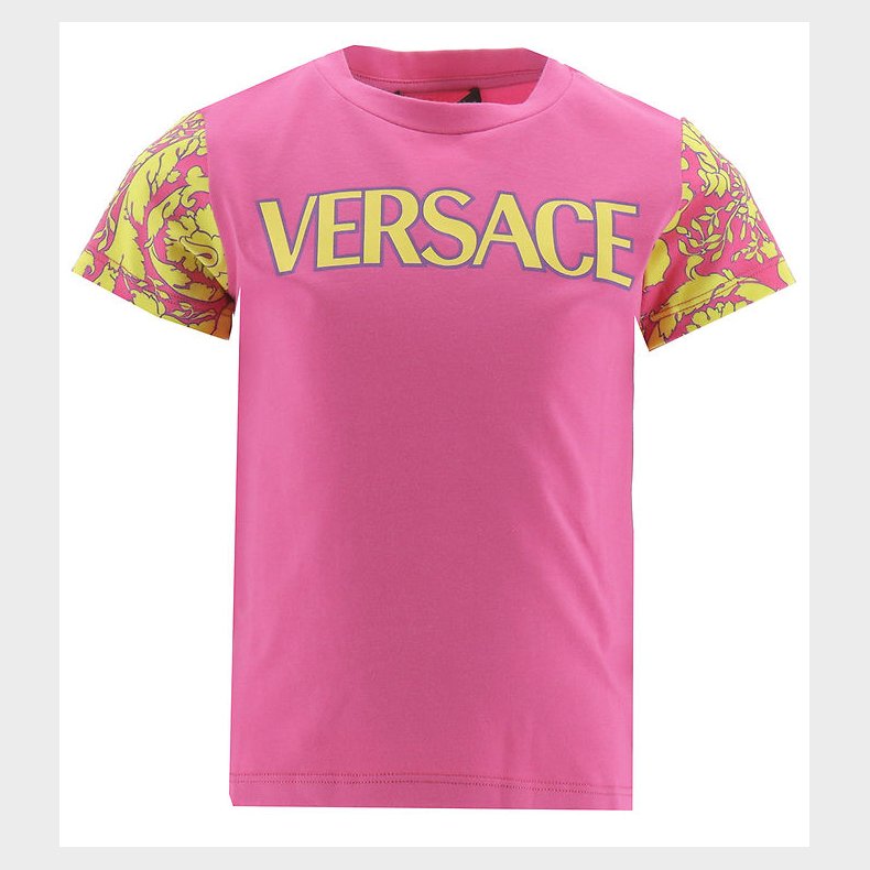 Versace T-shirt - Fuchia m. Gul