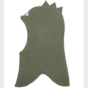 Racing Kids Elefanthue - Uld/Bomuld - 2-lags - Dark Seagrass m.