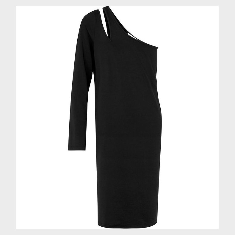Rosemunde Kjole - One Shoulder - Sort