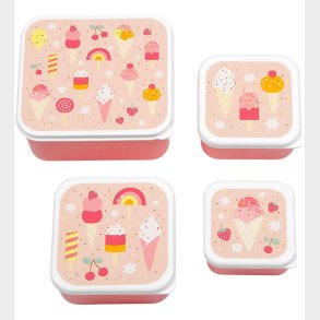 A Little Lovely Company Madkassest - 4 stk - Iceream