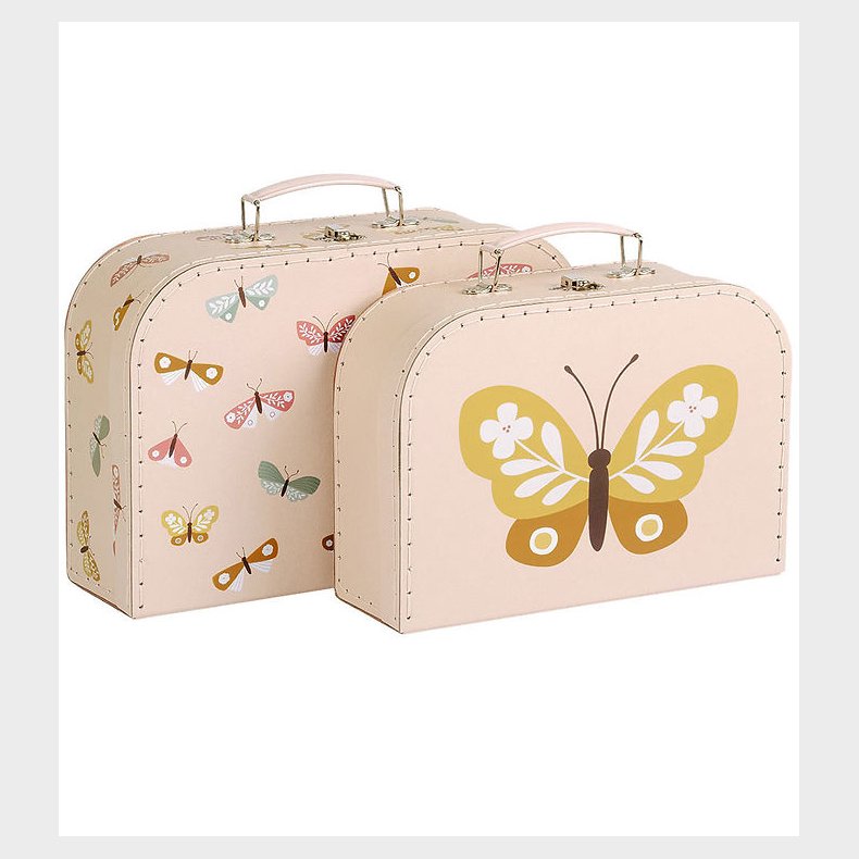 A Little Lovely Company Kuffertst - 2 stk. - 29x20/25,5x18 cm -