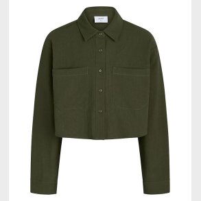 Grunt Skjorte - Cropped - Laros - Armygrn