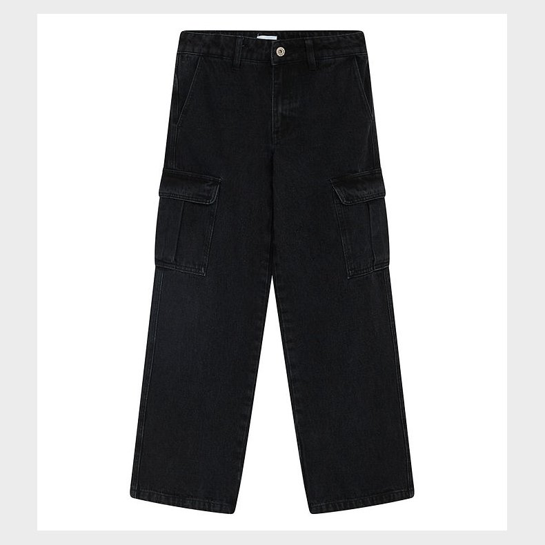 Grunt Jeans - Worki Low Waist Cargo - Sort