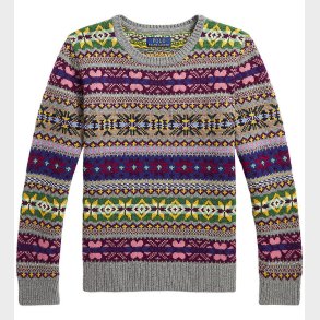 Polo Ralph Lauren Bluse - Uld - Multifarvet m. Mnster