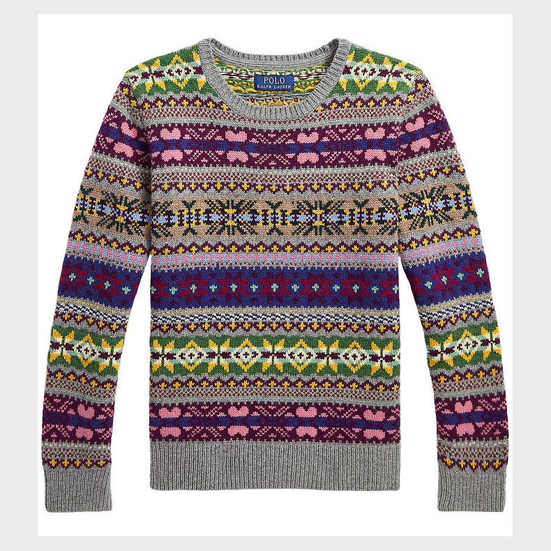 Polo Ralph Lauren Bluse - Uld - Multifarvet m. Mnster