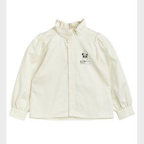Mini Rodini Skjorte - Chef Panda - Hvid