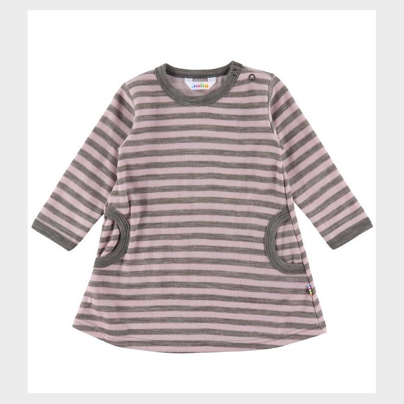 Joha Kjole - Uld - Gr/Rosa