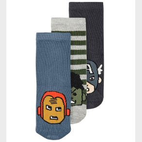 Name It Strmper - NmmAnty Avengers - 3-pak - India Ink/Bluefin/