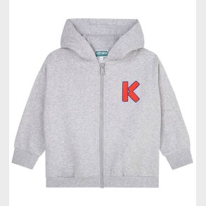 Kenzo Cardigan - Gr�meleret m. Orange