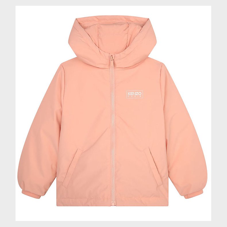 Kenzo Dunjakke - Pudderrosa m. Hvid