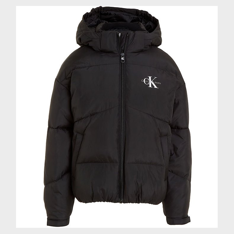 Calvin Klein Dynejakke - CK Short Puffer - Sort