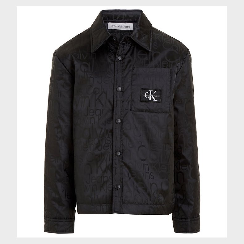 Calvin Klein Jakke - Sort m. Logoer