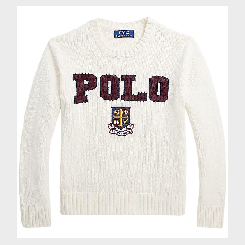 Polo Ralph Lauren Bluse - Strik - Creme m. Polo