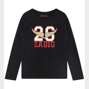 Zadig & Voltaire Bluse - Sort m. Glimmer