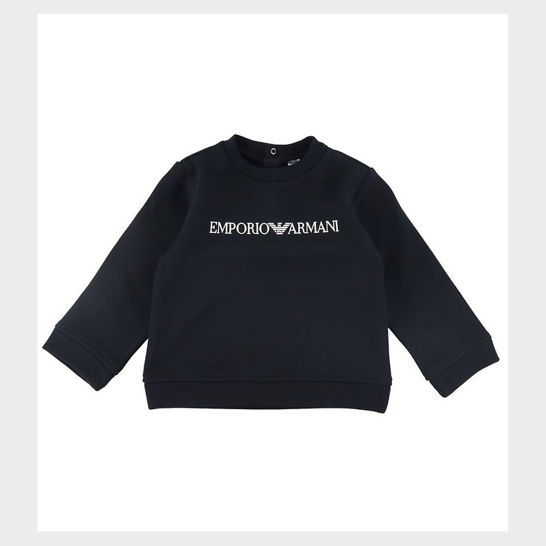 Emporio Armani Sweatshirt - Sort m. Hvid