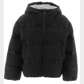 Emporio Armani Dynejakke - Sort m. Logostriber