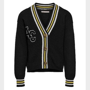 Kids Only Cardigan - Strik - KogFia - Black/w. Cloud d