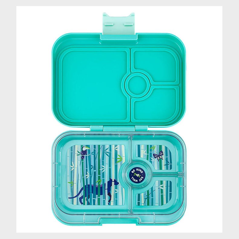 Yumbox Madkasse m. 4 Rum - Bento Panino - Tropical Aqua/Panther