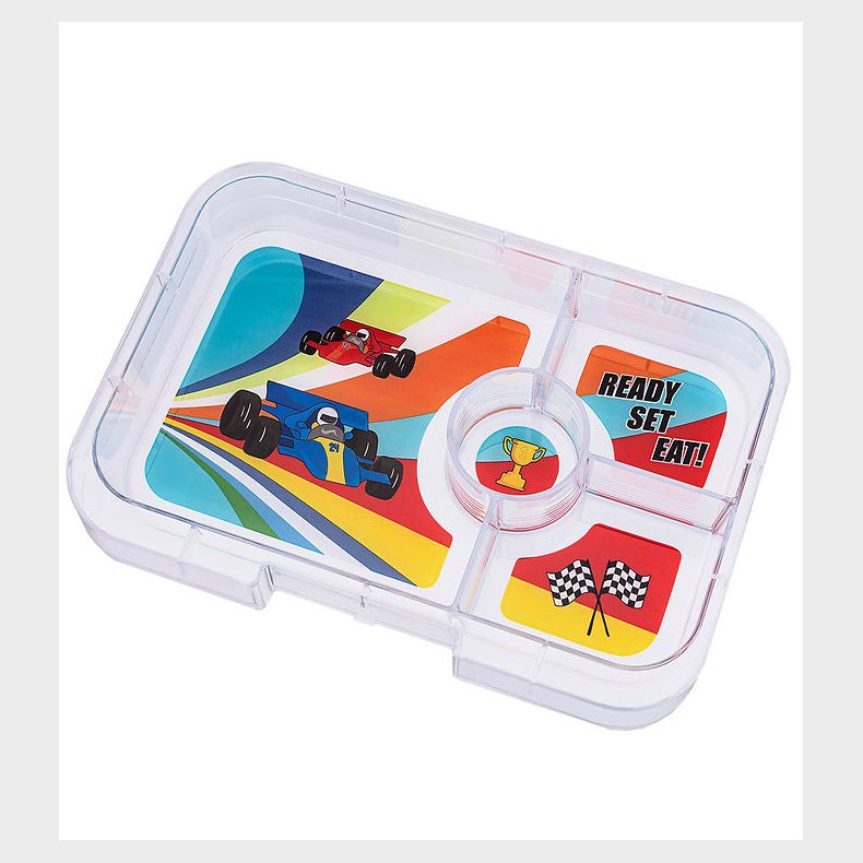 Yumbox Indsatsbakke m. 4 Rum - Tapas - Race Cars
