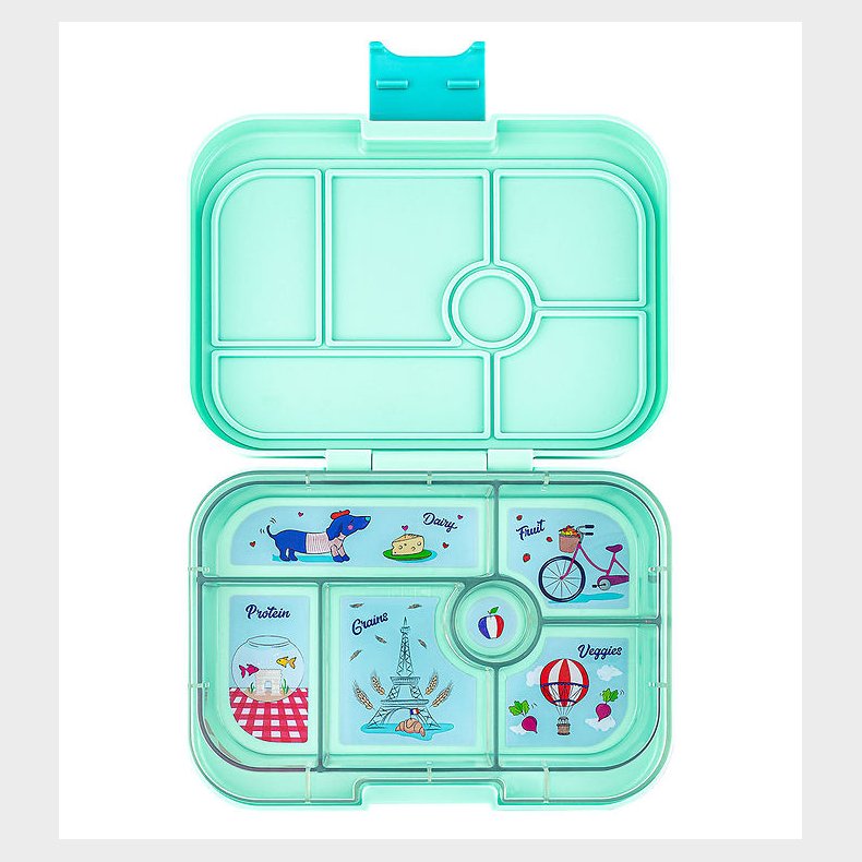 Yumbox Madkasse m. 6 Rum - Bento Original - Serene Aqua - Paris