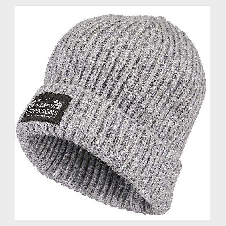 Didriksons Hue - Strik - Bus - Grey Melange