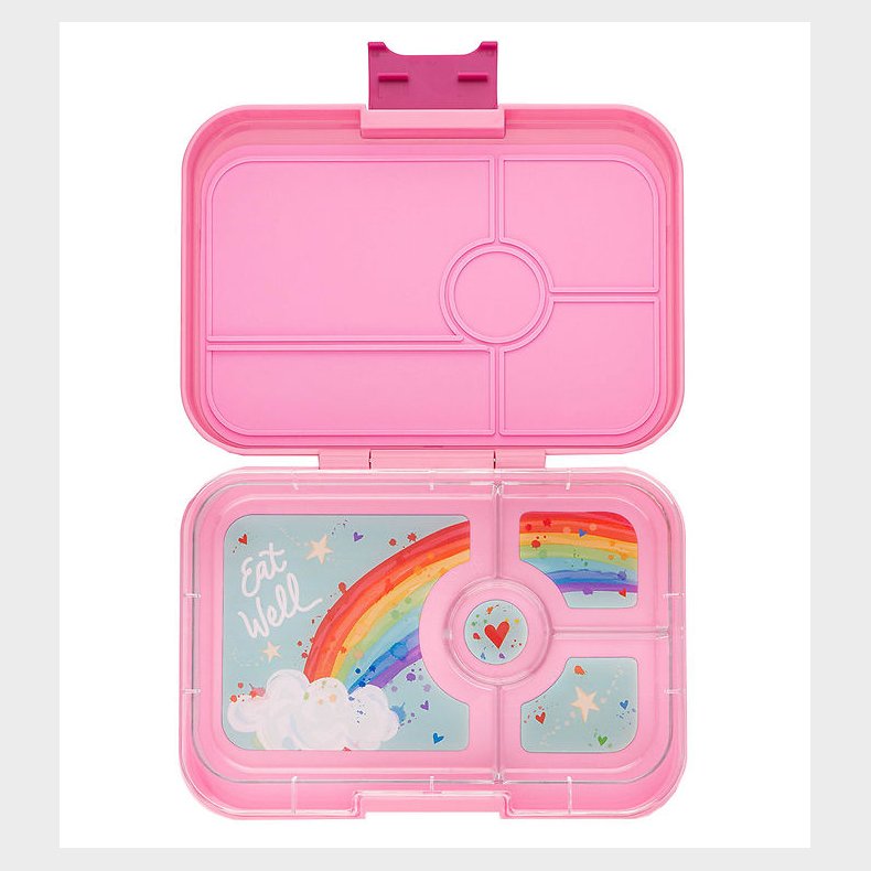 Yumbox Madkasse m. 4 Rum - Bento Tapas - Capri Pink/Rainbow