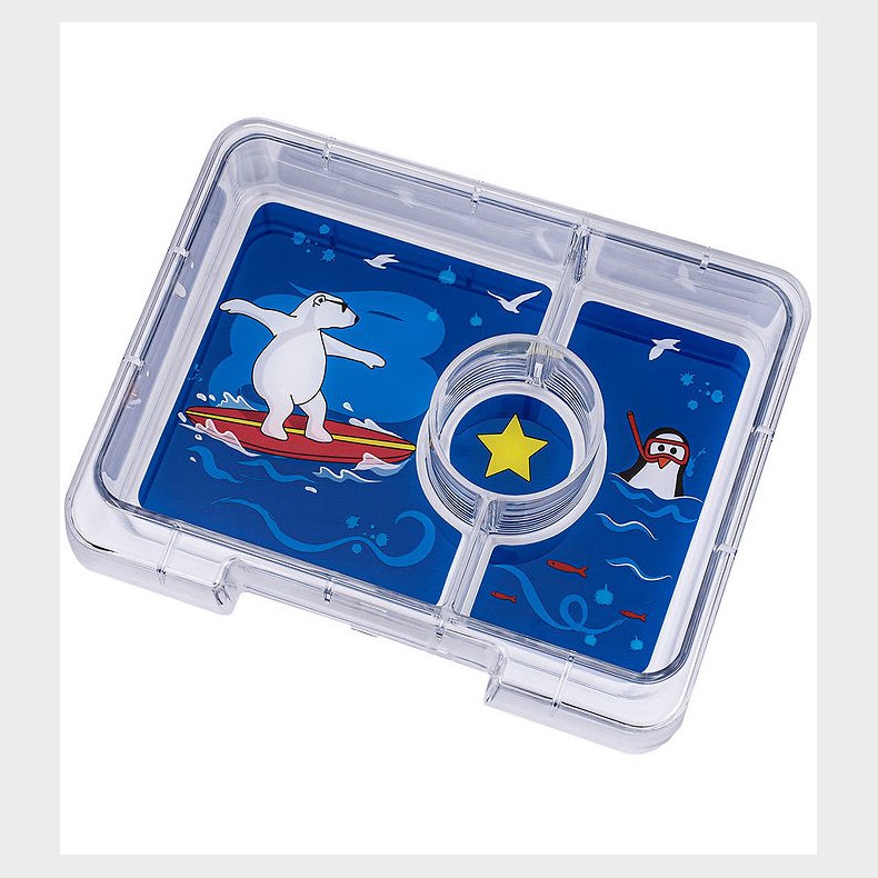Yumbox Indsatsbakke m. 3 Rum - Snack - Polar Bear