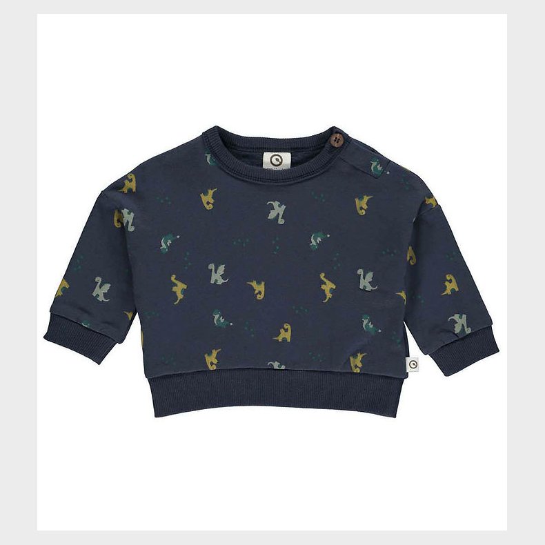 M�sli Sweatshirt - Dragon - Night Blue