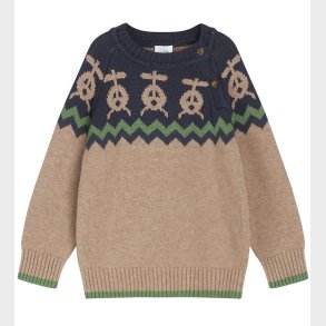 Hust and Claire Bluse - Strik - Porter - Deer Brown Melange