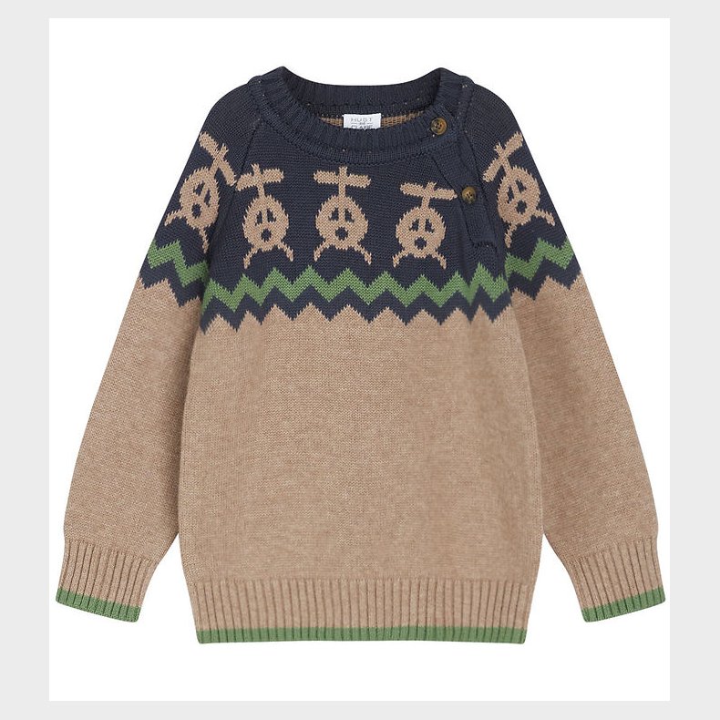 Hust and Claire Bluse - Strik - Porter - Deer Brown Melange