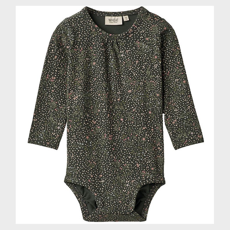 Wheat Body l/ - Liv - Black Coal Small Flowers