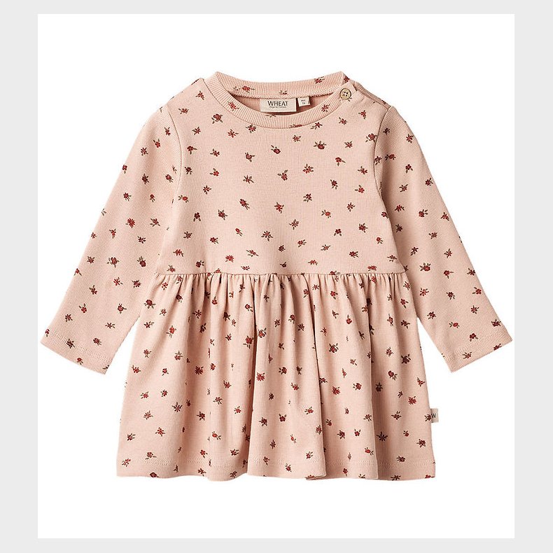 Wheat Kjole - Rib - Ryle - Pink Sand Flowers