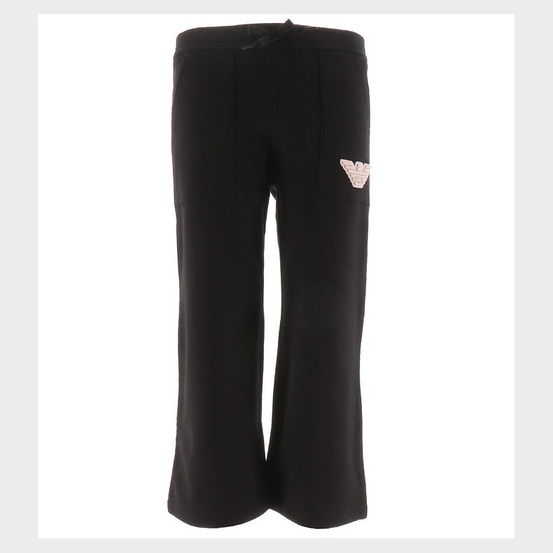 Emporio Armani Sweatpants - Sort m. Pudderrosa