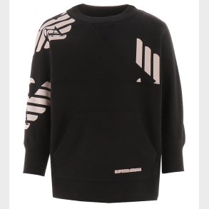 Emporio Armani Sweatshirt - Sort/Rosa