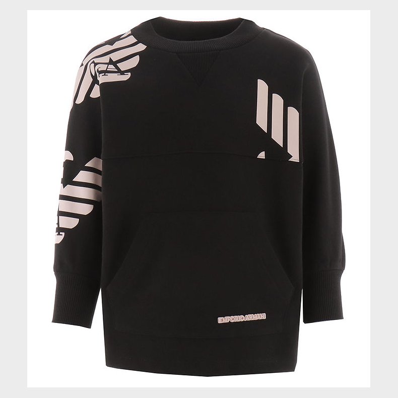 Emporio Armani Sweatshirt - Sort/Rosa