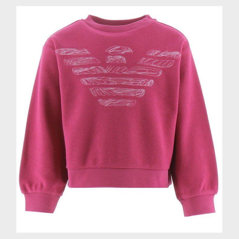 Emporio Armani Bluse - Fuchsia m. Logo