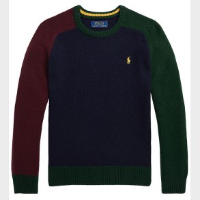 Polo Ralph Lauren Bluse - Strik - Navy/Army/Bordeaux