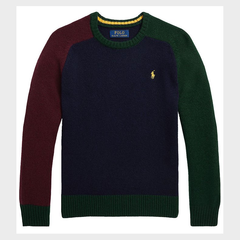 Polo Ralph Lauren Bluse - Strik - Navy/Army/Bordeaux