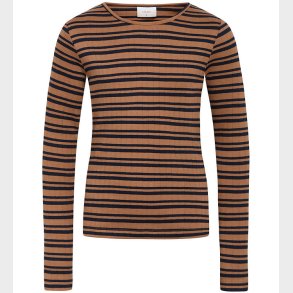 Grunt Bluse - Rib - Dopin - Coffee Stripe