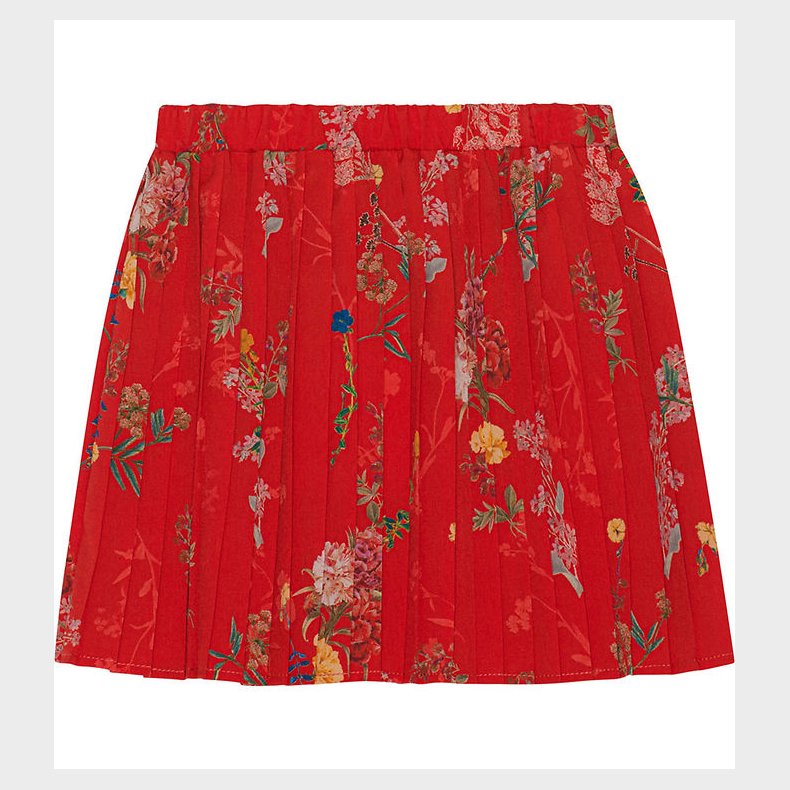 Christina Rohde Nederdel - Rd m. Blomster