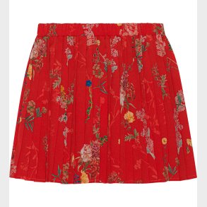 Christina Rohde Nederdel - Rd m. Blomster