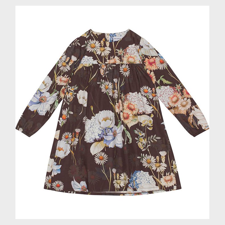 Christina Rohde Kjole - Brun m. Blomster
