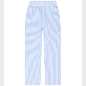 Grunt Bukser - Tenna - Lyesbl/Hvidstribet